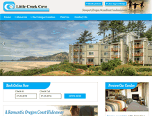 Tablet Screenshot of littlecreekcove.com